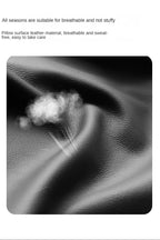 Travesseiro de encosto de cabeça de carro de malha respirável, suporte lateral universal, almofada de pescoço com capa de couro pu para alívio da dor na cabeça, conforto da unidade