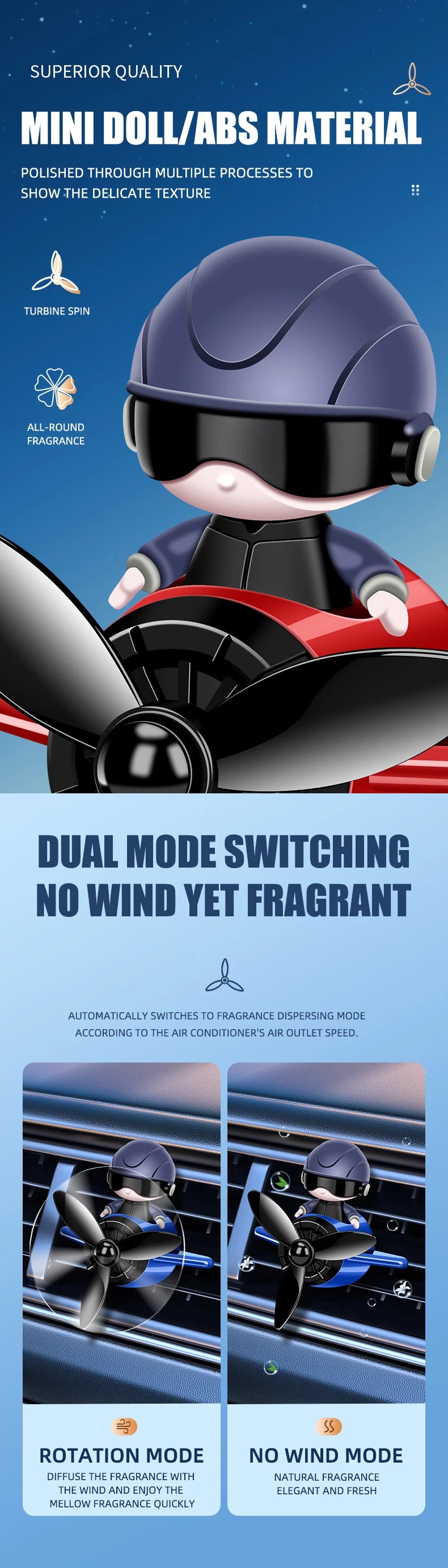 Ambientador de ar do carro perfume difusor piloto solar rotação automática aromaterapia saída ar fragrância auto interior suprimentos