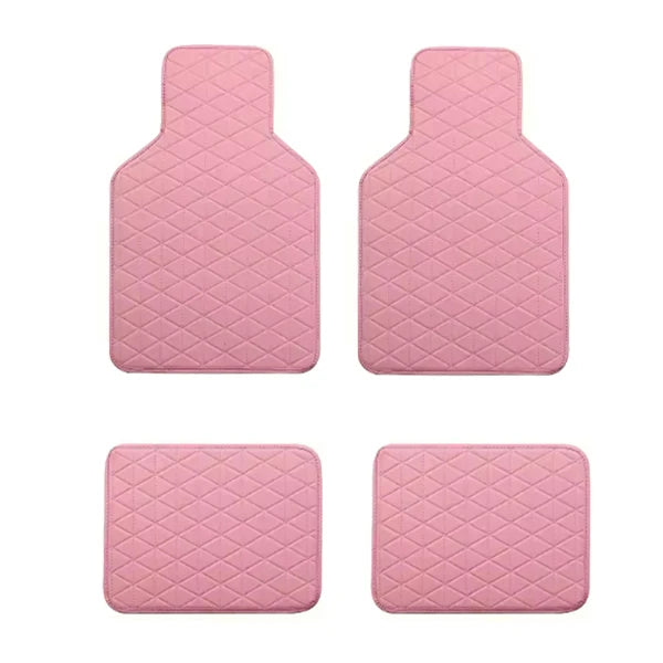 4 pçs tapetes do carro tapete conjunto universal ajuste tapetes do carro proteção, auto dianteiro & traseiro tapete para sedan suv caminhão