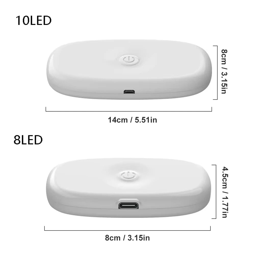 Carro led luzes de toque sem fio luz interior magnética luz da porta automática telhado lâmpada leitura usb recarregável 5v