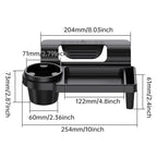 Multi Funcional Carro Organizador Caixa com Cup Drink Holder, Pendurado Armazenamento Rack, Porta Lateral e Janela Bolso, Peças Interior do Carro